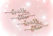 Sparkle & Shine Chipboard Embellishments - Memory-Place