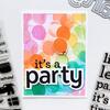 Time to Party Sentiments 3x4 Stamp Set - Catherine Pooler