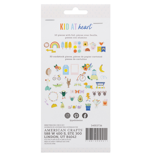 Kid At Heart Acrylic Stamps - Pebbles Inc.