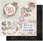 Fall Hugs Paper - Hello Pink Autumn - Prima