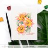 Paint-A-Flower: Fashion Monger Dahlia Outline Stamp Set Clear Stamps - Altenew
