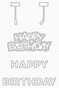 Hanging Happy Birthday Sign Die-namics - My Favorite Things