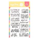 Coffee Shop Talk Stamp Set - Waffle Flower
