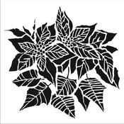 Poinsettia 12x12 Stencil - The Crafter's Workshop