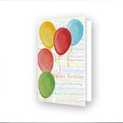 Balloons On High - Diamond Dotz Diamond Art Greeting Card Kit 5"X7"