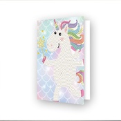 Unicorn Wish - Diamond Dotz Diamond Art Greeting Card Kit 5"X7"