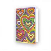 Heart Mosaic - Diamond Dotz Diamond Art Greeting Card Kit 5"X7"
