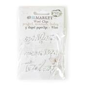 Perfect, Memories & Today Word Clips - Vintage Artistry Essentials - 49 And Market