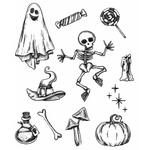 Halloween Doodles Tim Holtz Cling Stamps - Stampers Anonymous