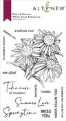 Paint-A-Flower: White Swan Echinacea Outline Stamp Set - Altenew