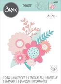 Bold Flowers Thinlits Dies - Sizzix