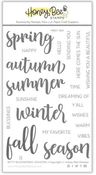 Bitty Buzzwords: Seasons 4x6 Stamp Set - Honey Bee Stamps