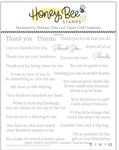 Inside: Thankful Sentiments 6x6 Stamp Set - Honey Bee Stamps