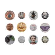 Mini Flair Buttons - Halloween 2021 - Tim Holtz Idea-ology