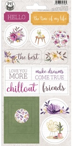 Time To Relax Chipboard Stickers #02 - P13