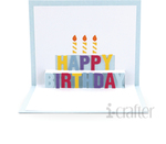 Happy Birthday Pop Up Card Die - i-Crafter