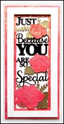 Slimline- You Are So Special - Creative Expressions Craft Dies By Sue Wilson
