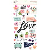 Happy Hearts 6x12 Chipboard - Simple Stories