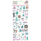 Feelin' Frosty Puffy Stickers - Simple Stories