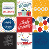 4X4 Journaling Cards Paper - Birthday Salutations - Echo Park