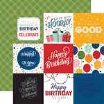 4X4 Journaling Cards Paper - Birthday Salutations - Echo Park