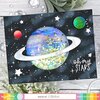 Solar System Sentiments Stamp Set - Waffle Flower Crafts