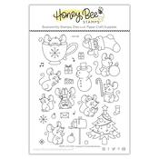 Merry Little Mice 6x8 Stamp Set - Honey Bee Stamps