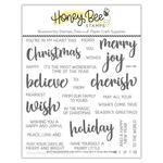Bitty Buzzwords: Holiday 6x6 Stamp Set - Honey Bee Stamps
