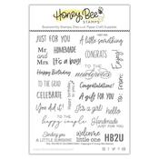 Tag, You're It: Celebrations 5x6 Stamp Set - Honey Bee Stamps