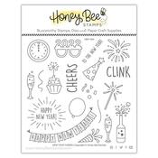 New Year Cheers 6x6 Stamp Set - Honey Bee Stamps