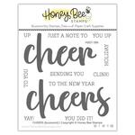 Cheers Buzzword 4x4 Stamp Set - Honey Bee Stamps