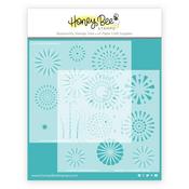 Layering Fireworks Set Of 2 | 6x6 Stencil - Honey Bee Stamps