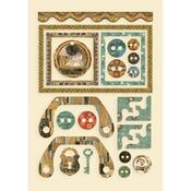 Frames And Buttons Wooden Shapes - Klimt - Stamperia