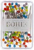 Rainbow - Bohin Glass Head Pins 1.25" 80/Pkg