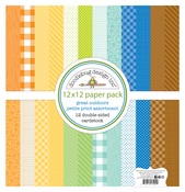 Great Outdoors Petite Print 12x12 Paper Pack - Doodlebug