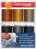 Denim - Gutermann Denim Sewing Thread Set - 6 Spools