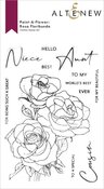 Paint-A-Flower: Rosa Floribunda Outline Stamp Set - Altenew