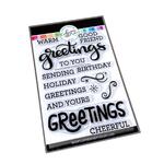 Cheerful Greetings Sentiment Stamp Set - Catherine Pooler