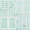 Window Set Chipboard Diecut - Mintay Chippies - Mintay Papers