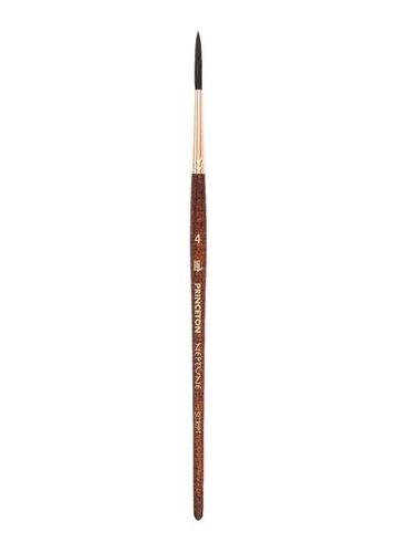 Princeton Neptune Synthetic Squirrel Brush - Oval Wash, Short Handle, Size  3/4