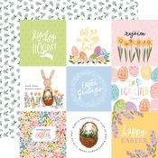 4x4 Journaling Cards Paper - My Favorite Easter - Echo Park