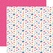Mixed Floral Paper - Play All Day Girl - Echo Park