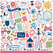 Play All Day Girl Element Sticker - Echo Park