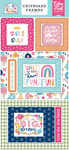 Play All Day Girl 6x13 Chipboard Frames - Echo Park