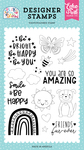 Be Happy Stamp Set - Play All Day Girl - Echo Park