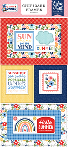 My Favorite Summer 6x13 Chipboard Frames - Echo Park