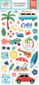 Endless Summer 6x13 Chipboard Accents - Echo Park - PRE ORDER