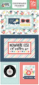 Away We Go 6x13 Chipboard Frames - Echo Park