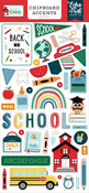 First Day of School 6x13 Chipboard Accents - Echo Park - PRE ORDER