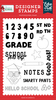 Grade School Stamp Set - First Day Of School - Echo Park